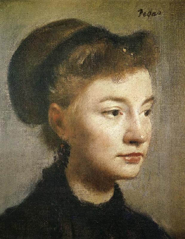 Portrait of Female, Edgar Degas